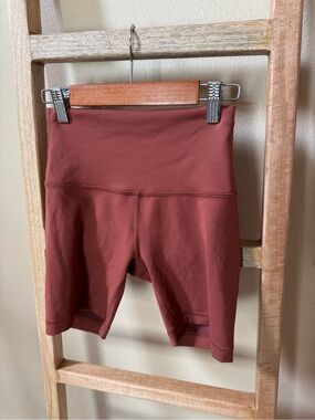 lululemon athletica High-Rise Bike Shorts in Rusty Brick
